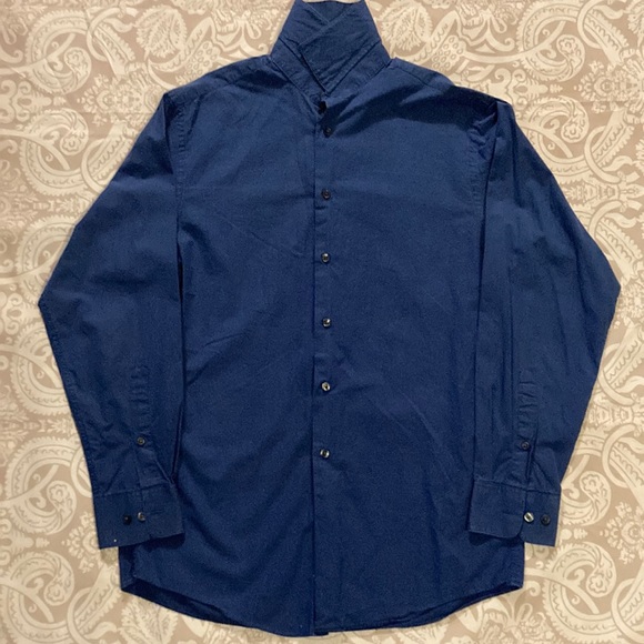 Calvin Klein Men’s Button Down • 14.5 Neck • Dark Blue • Gently Used - Picture 1 of 12